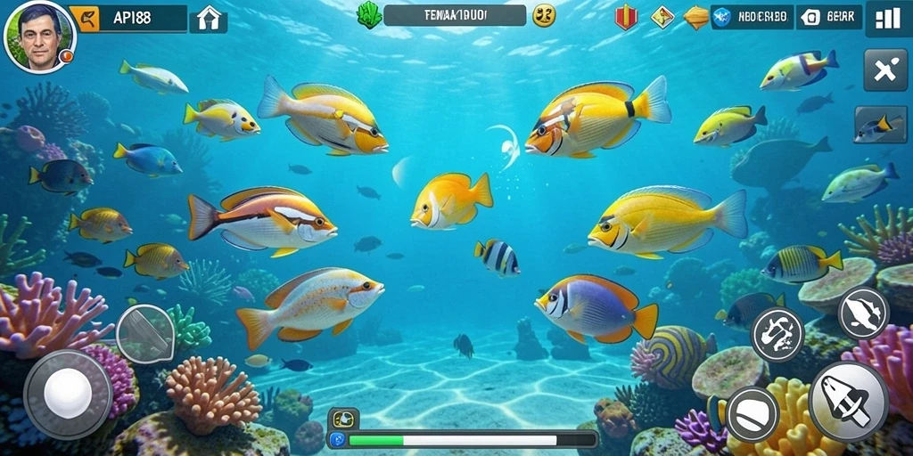 Screenshot gameplay menarik dari API88 yang menunjukkan aksi menembak ikan.
