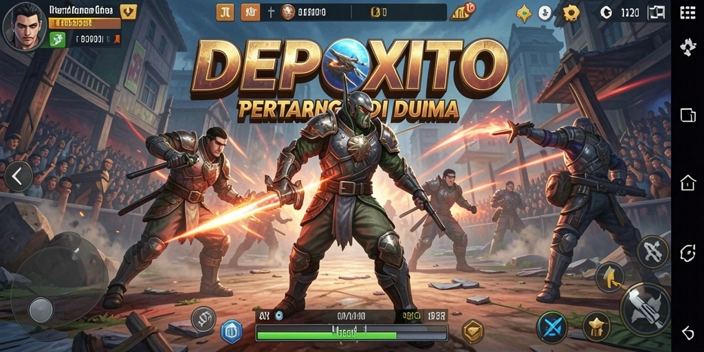 Tampilan aksi gameplay DEPOXITO yang mendebarkan.