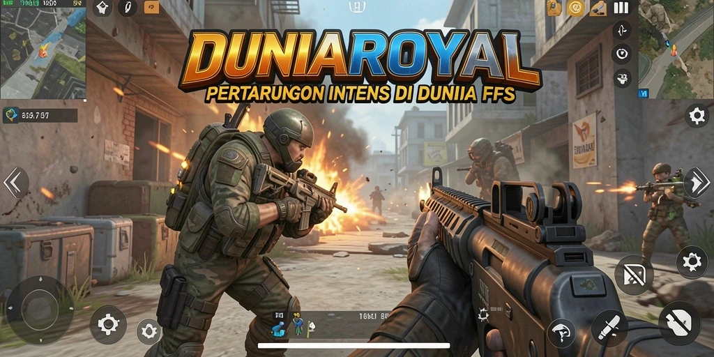 Gameplay intens dan seru dalam DUNIAROYAL yang menantang.