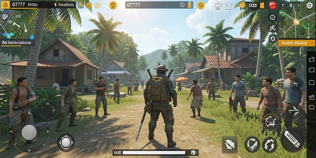 Tampilan gameplay GT777 dengan berbagai aktivitas simulasi menarik.