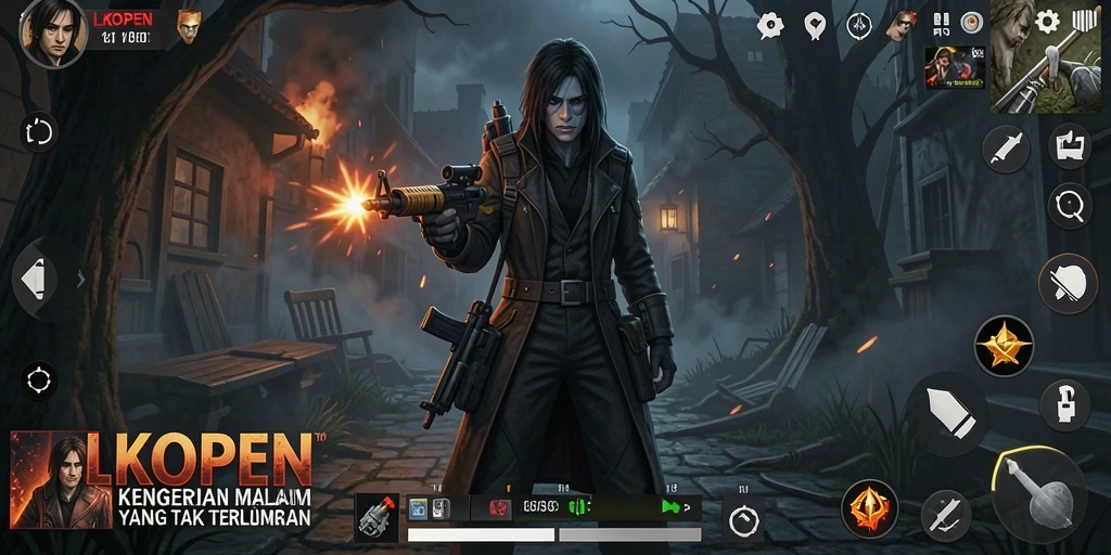 Gameplay LKOPEN yang menegangkan dengan suasana Horror yang kental.