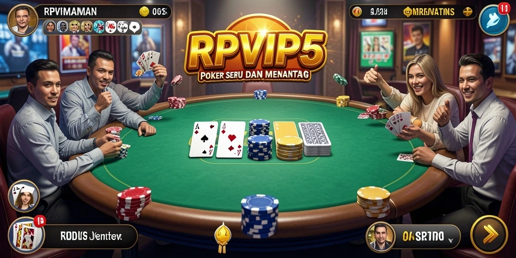 Screenshot RPVIP5 menampilkan momen seru saat bermain Poker.