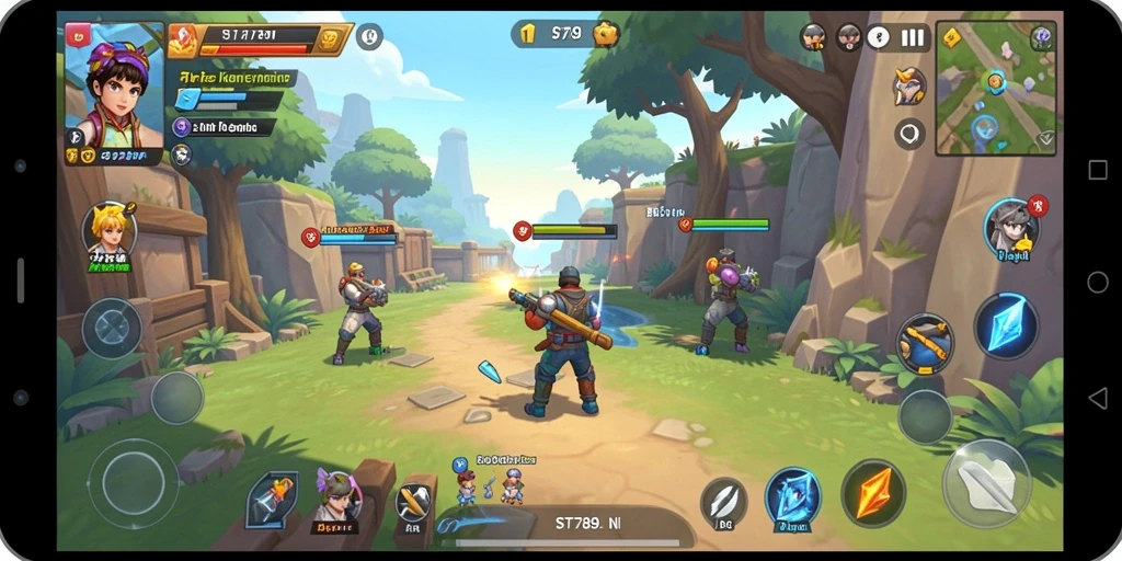 Screenshot gameplay ST789 yang menunjukkan keseruan bermain casual.