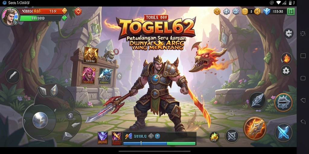 Tangkapan layar permainan TOGEL62 menampilkan aksi pertempuran yang intens.