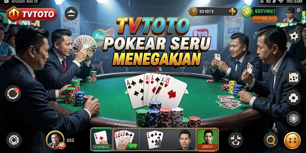 Tampilan gameplay Poker di TVTOTO yang menarik dan interaktif.