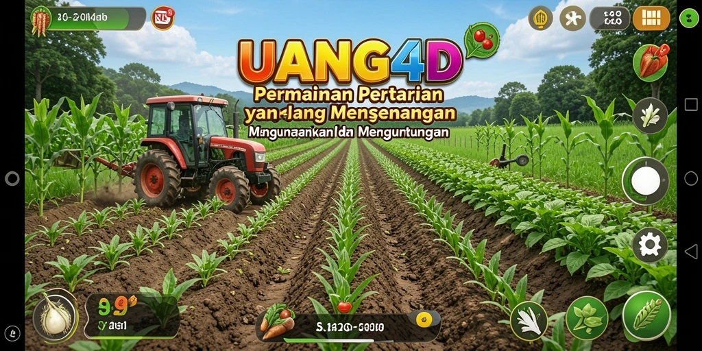 Tampilan gameplay UANG4D yang menarik di dunia pertanian.