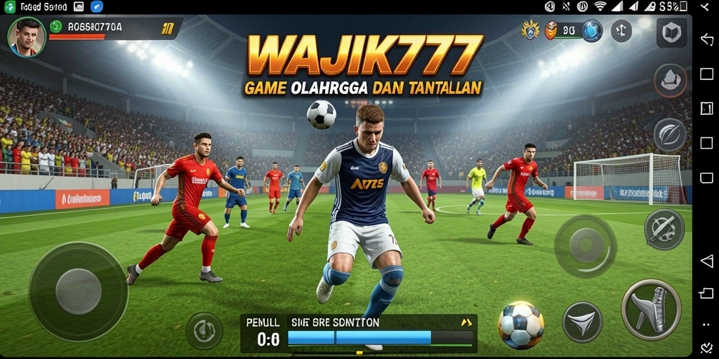 Tampilan gameplay seru di WAJIK777 dengan karakter olahraga beraksi.